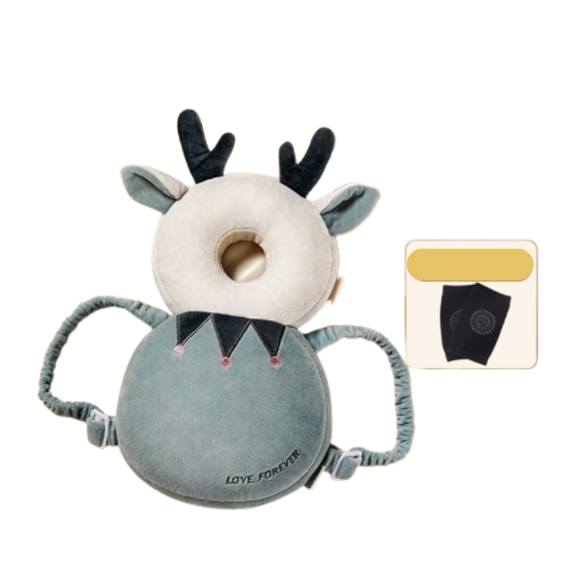 Almofada Protetora de Cabeça Para Bebê + Joelheira Antiderrapante |Safety Baby