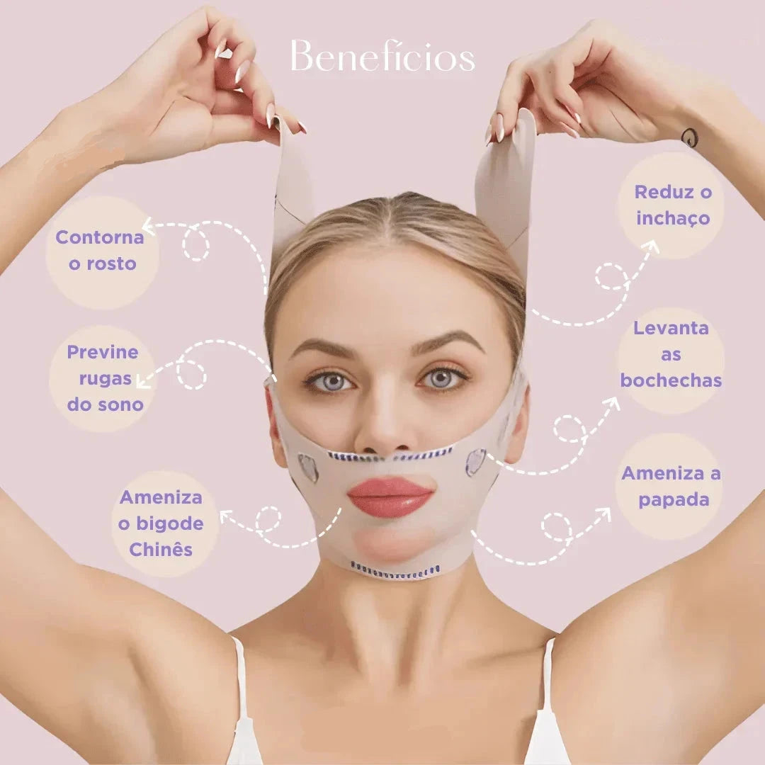 Mascara Facial - Suaviza Rugas, Papada e Modela o Rosto | Beleza V Revitalize