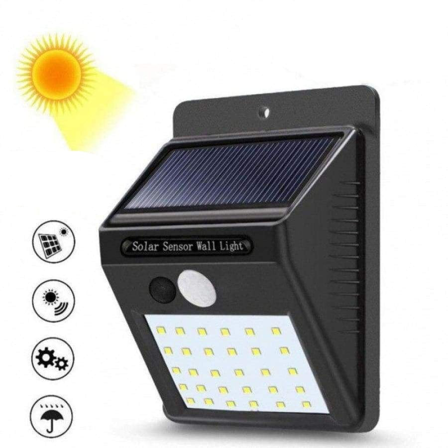 Refletor de Led Com Sensor de Movimento e Painel Solar de Carregamento