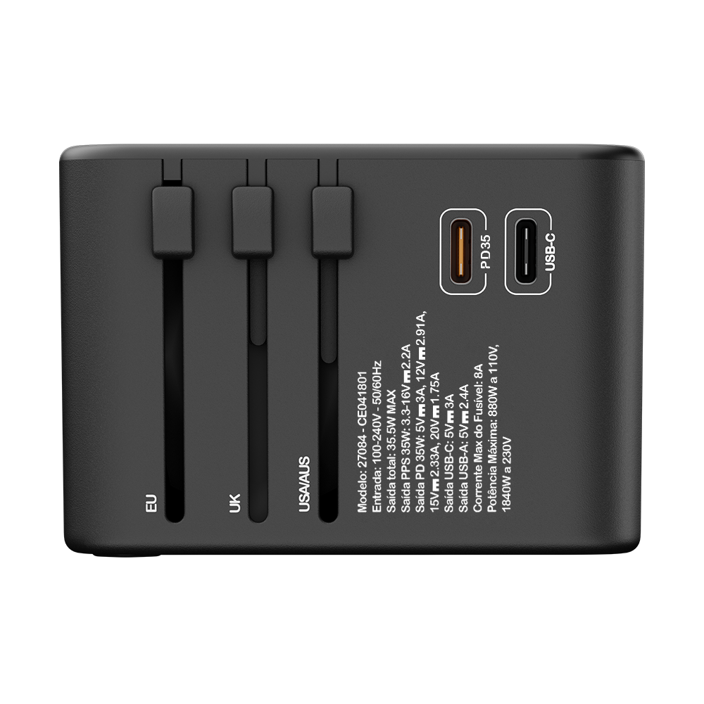 Adaptador Universal de Tomadas Tudo em Um | MultiPower