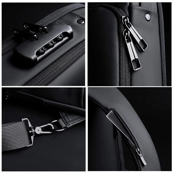 Bolsa de Ombro Com Trava de Segurança e Carregamento USB | BagShield