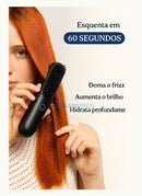 Escova de Cabelos Alisadora Recarregável Sem Fio | Sliding Brush