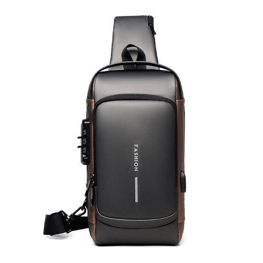 Bolsa de Ombro Com Trava de Segurança e Carregamento USB | BagShield