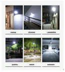 Refletor de Led Com Sensor de Movimento e Painel Solar de Carregamento