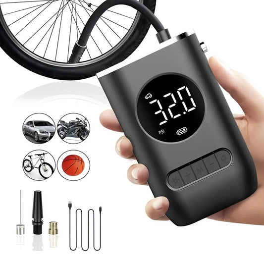 Mini Compressor de Ar Digital Portátil Regarregável
