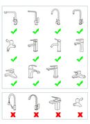 Extensor de Torneira Universal Giratório Rotação de 1080°