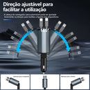 Carregador de Veicular Universal 4 em 1 Retrátil